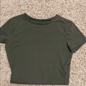 Wild Fable Dark Green Crop Top